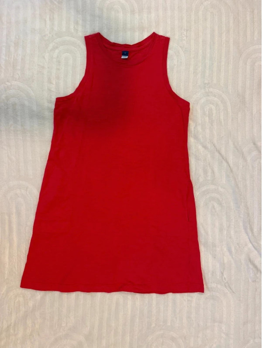 Blusa/Vestido Old Navy Sin Mangas Color Rojo Coral, Talla S